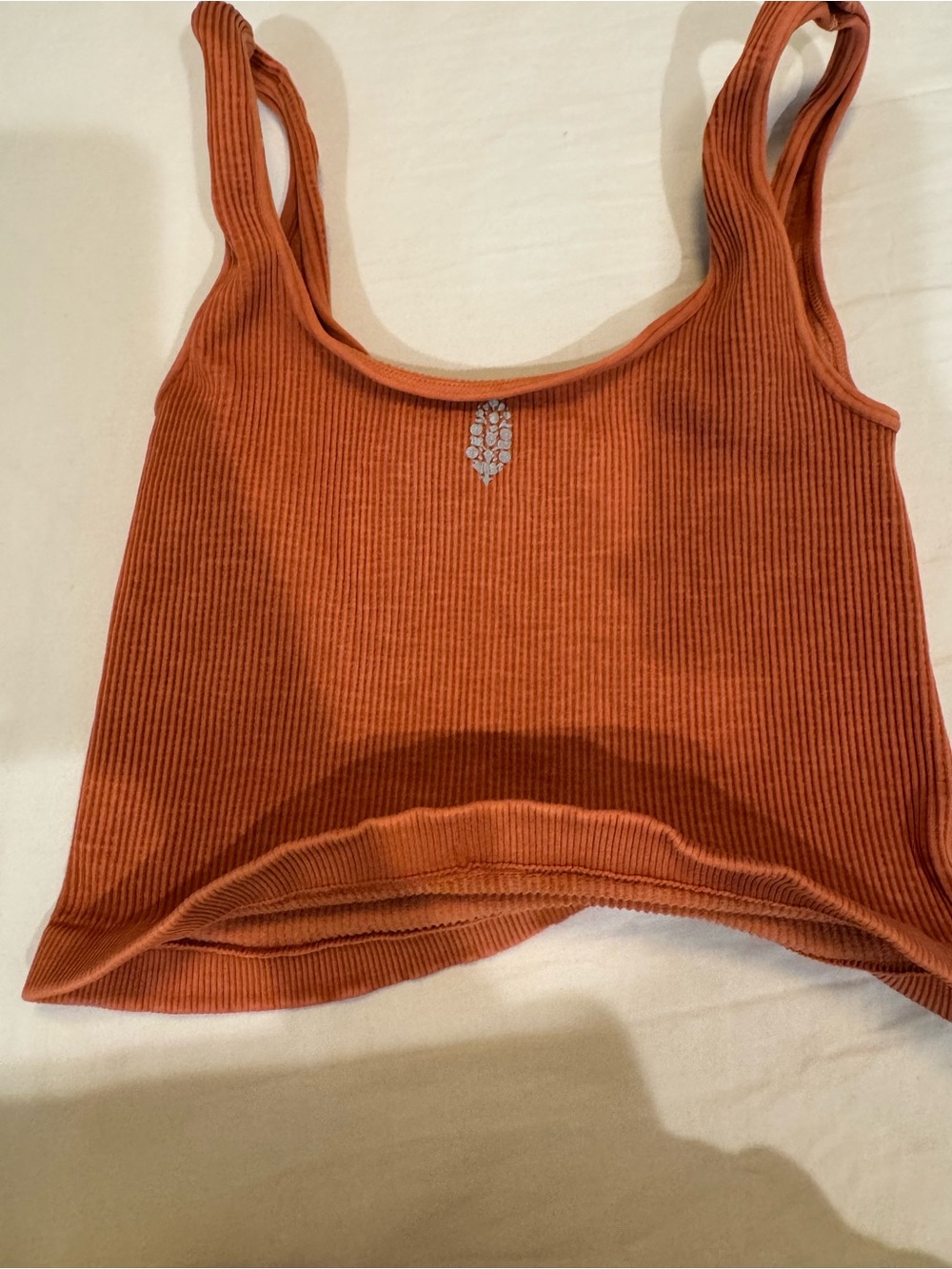 FP Movement by Free People Ribbed Rust Tank Top - Picture 2 of 2
